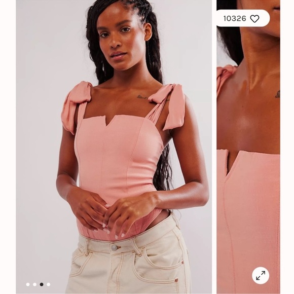 Free People Lola Bodysuit Pink - Picture 12 of 12